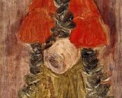 莫里斯巴西加斯特 - Lady with Red Cape and Muff